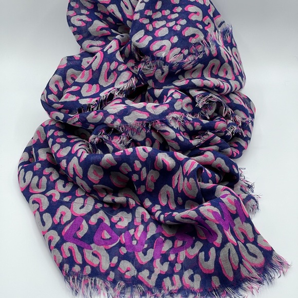 Louis Vuitton Stephen Sprouse Graffiti Leopard Scarf Wrap Etole Limited Edition - Picture 2 of 16
